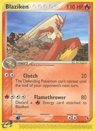 Blaziken - 15/109 - Rare [ex1-15] [Reverse Holo]