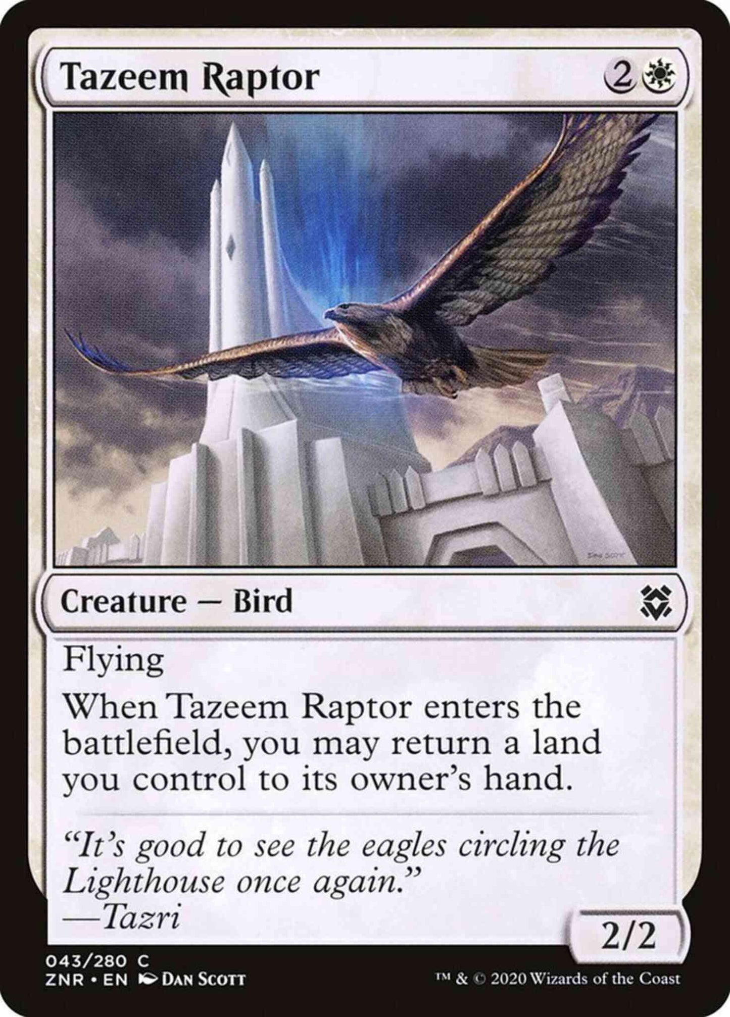 Tazeem Raptor [43] [Zendikar Rising] [Non-Foil]