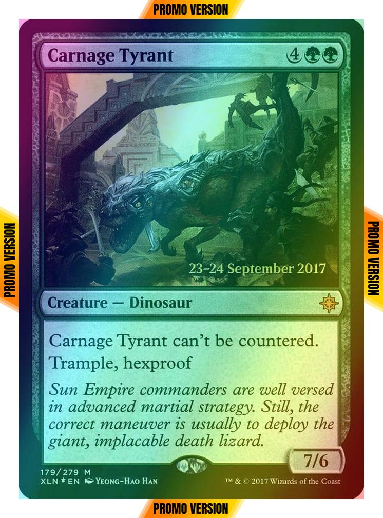Carnage Tyrant [179s] [Ixalan Promos] [Foil]