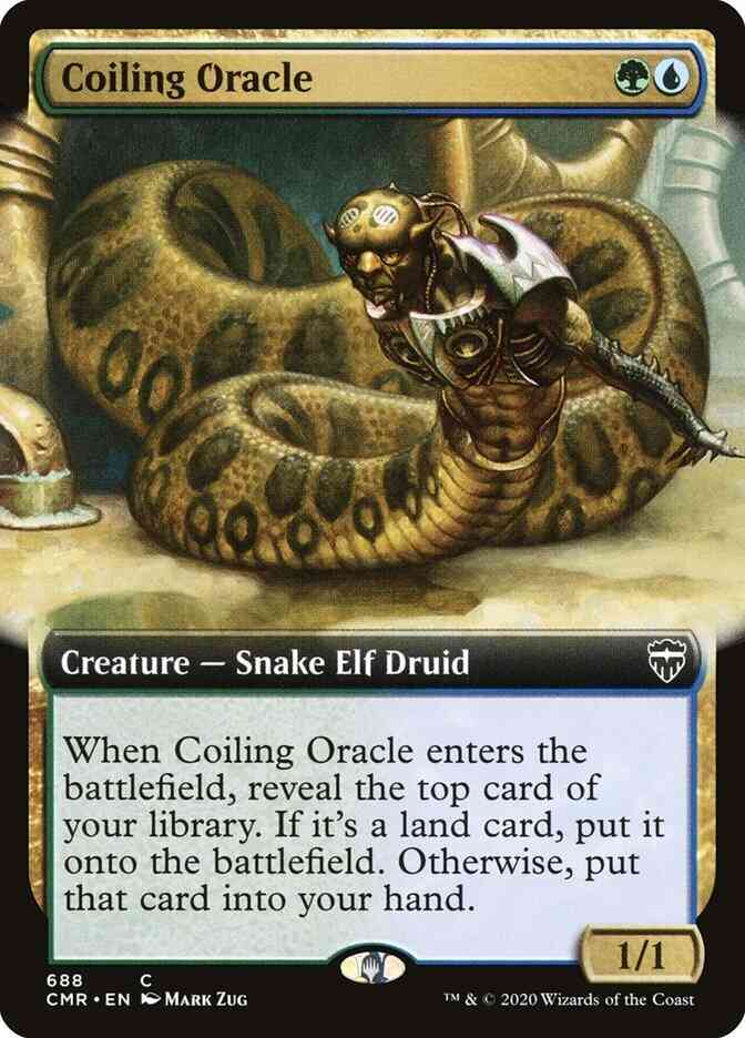 Coiling Oracle [688] [Extended Art] [Commander Legends] [Non-Foil]