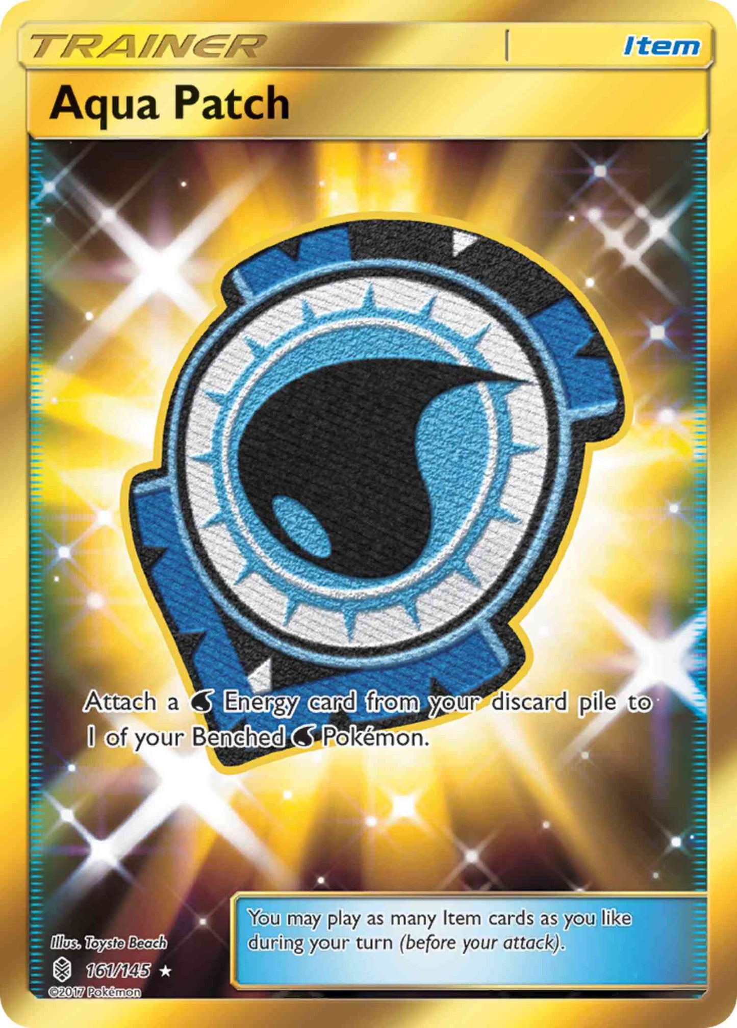Aqua Patch - 161/145 - Rare Secret [sm2-161] [Secret]