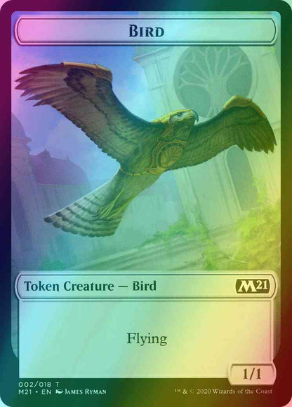 Bird Token (02) // Treasure Token (15) [Core Set 2021 Tokens] [Foil]
