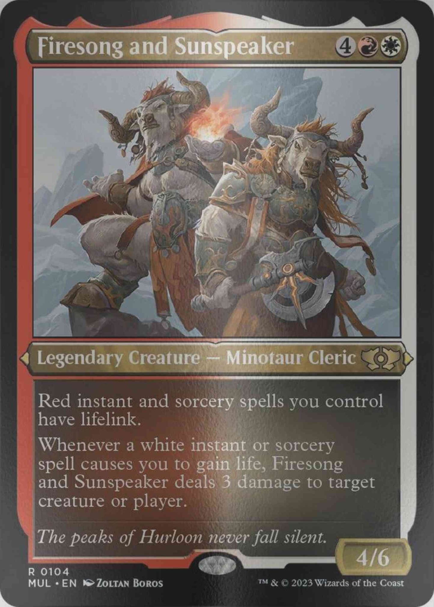 Firesong and Sunspeaker [104] [Multiverse Legends] [Etched Foil]