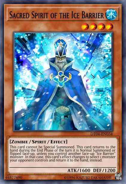 Sacred Spirit of the Ice Barrier - HA04-EN024 - Super Rare - 1st Edition