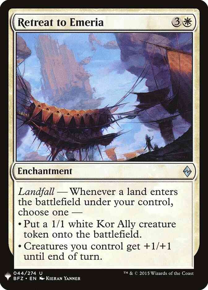 Retreat to Emeria [BFZ-44] [The List] [Non-Foil]