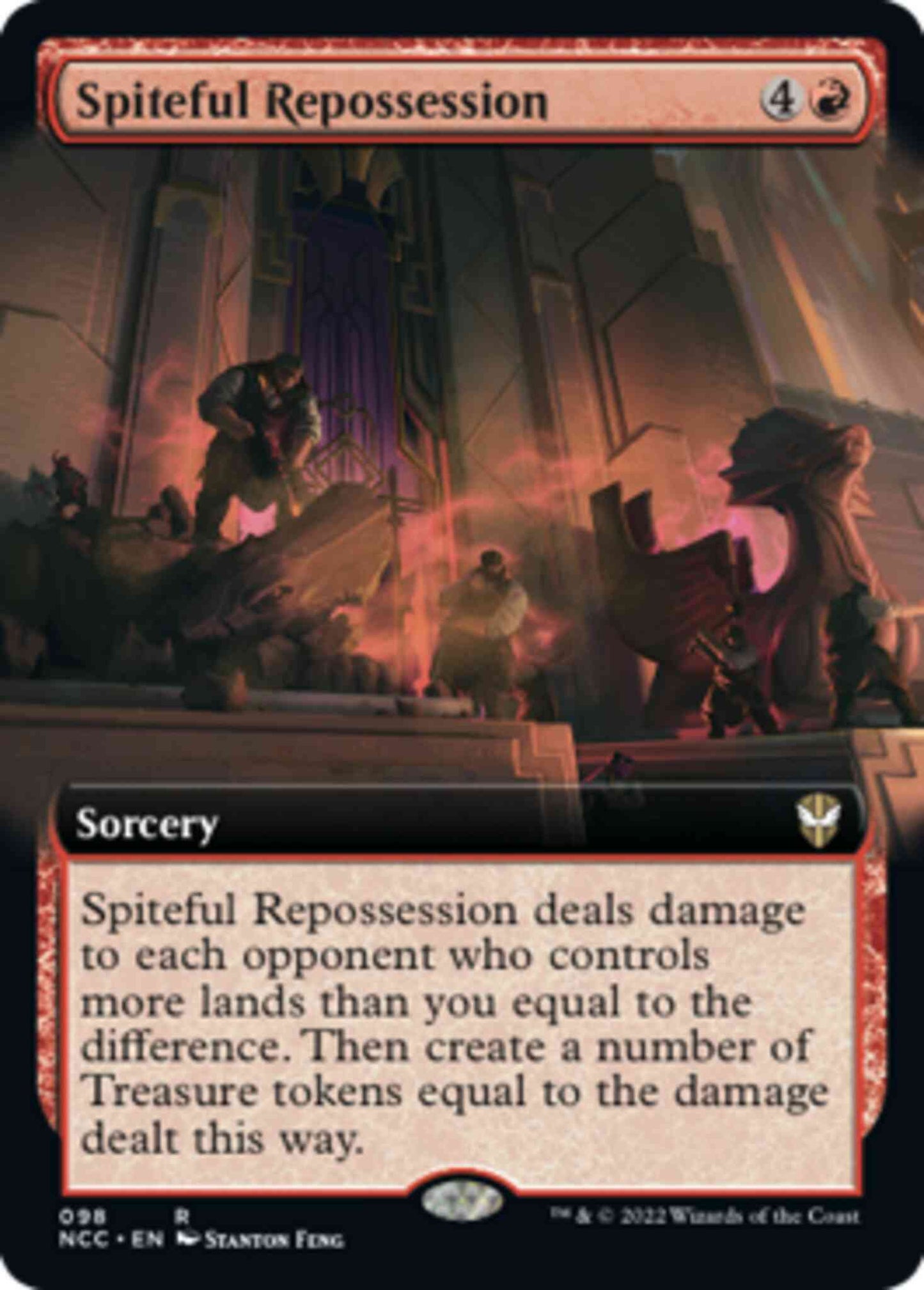 Spiteful Repossession [98] [Extended Art] [Streets of New Capenna: Commander] [Non-Foil]