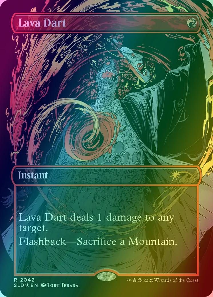 Lava Dart [2042] [Borderless] [VROOM] [Secret Lair Drop] [Raised Foil]