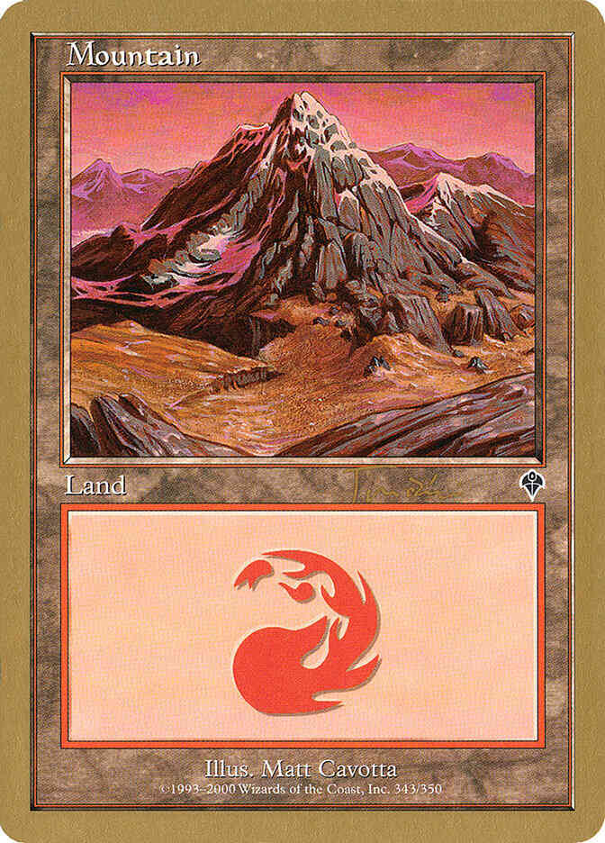 Mountain [jt343a] [Jan Tomcani] [343] [Invasion Set Symbol] [World Championship Decks 2001] [Non-Foil]