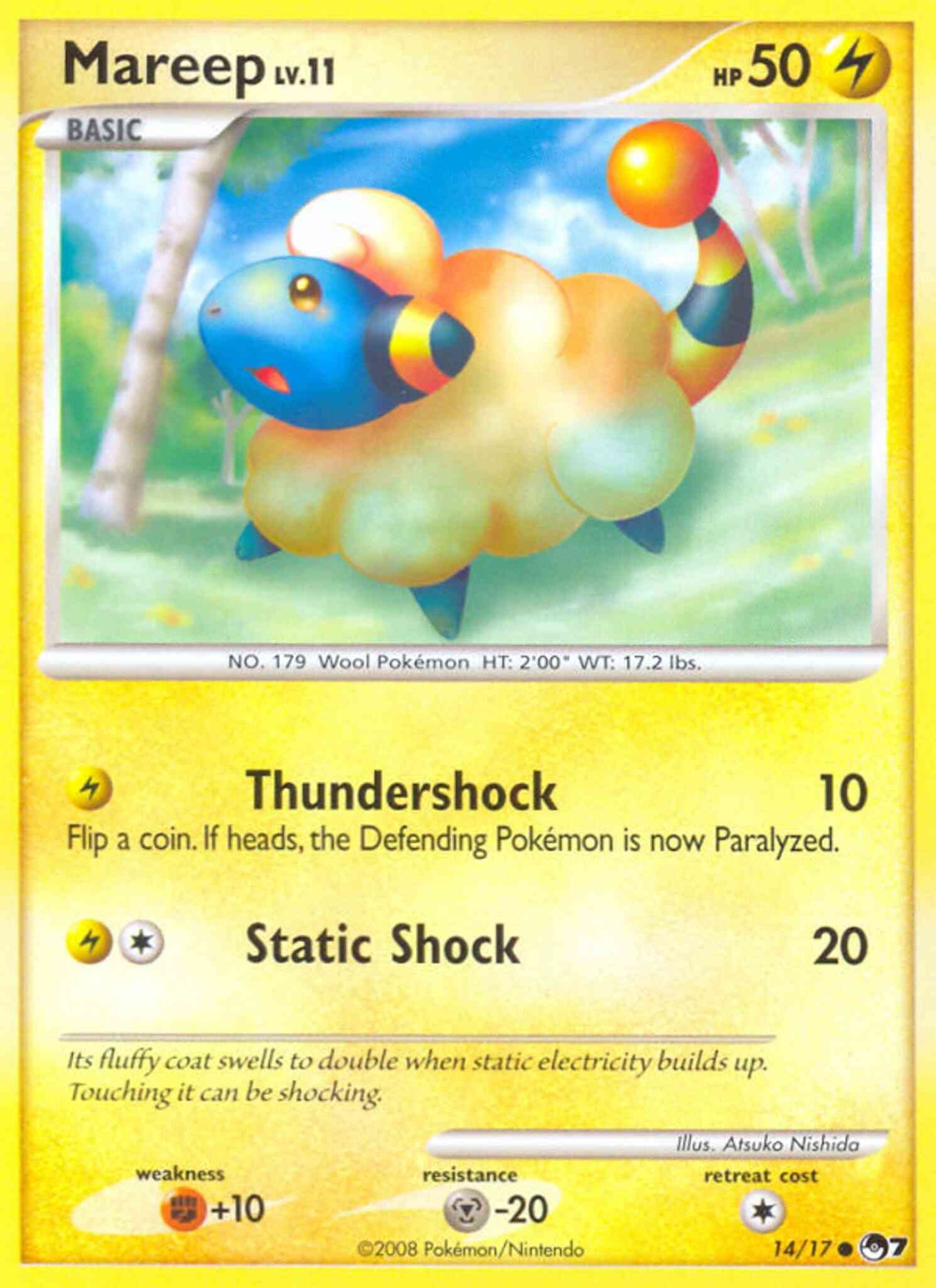 Mareep - 14/17 - Common [pop7-14] [Non-Holo]
