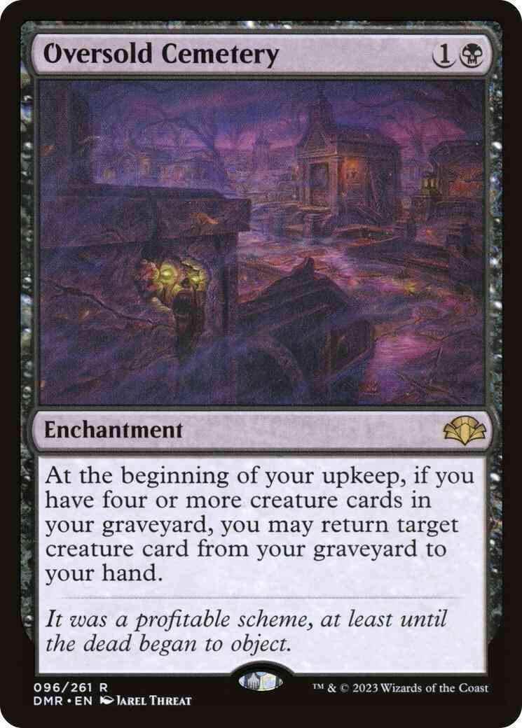 Oversold Cemetery [96] [Dominaria Remastered] [Non-Foil]