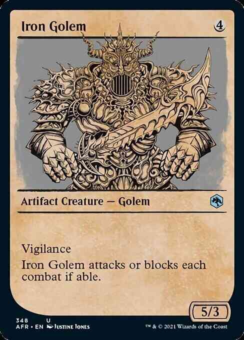 Iron Golem [348] [Rulebook Showcase] [Adventures in the Forgotten Realms] [Non-Foil]