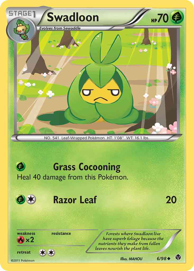 Swadloon - 6/98 - Uncommon [bw2-6] [Reverse Holo]