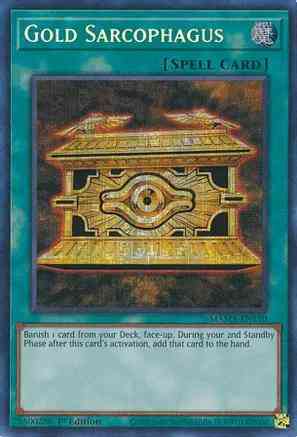 Gold Sarcophagus - MAMA-EN110 - Pharaoh Secret Rare - 1st Edition