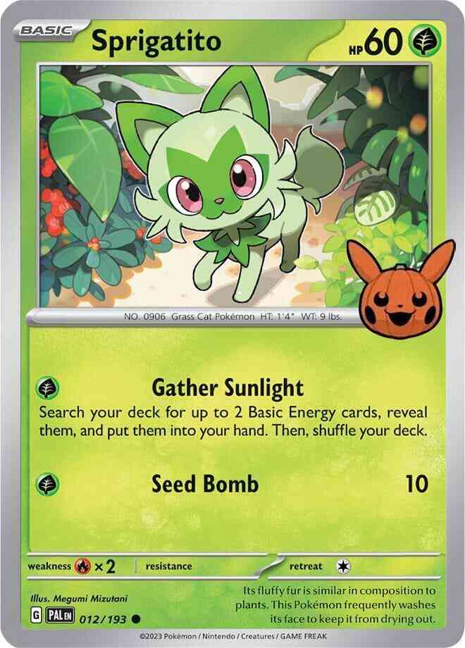 Sprigatito - 012/193 - Promo [Trick or Trade BOOster 2024] [sv02msp-012] [Non-Holo]
