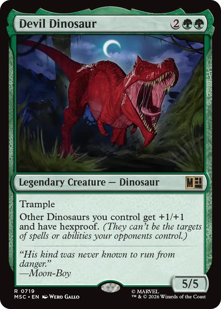 Devil Dinosaur [719] [Jumpstart] [Marvel Super Heroes: Commander] [Non-Foil]