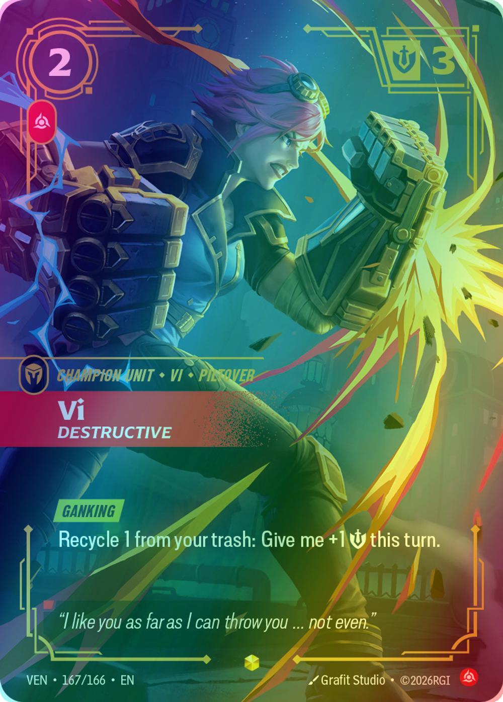 Vi, Destructive - 167/166 [Vendetta] [Foil]