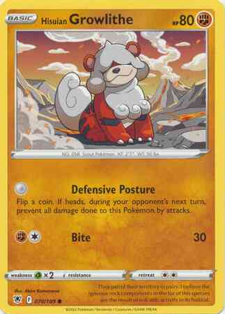 Hisuian Growlithe - 070/189 - Common [swsh10-070] [Non-Holo]