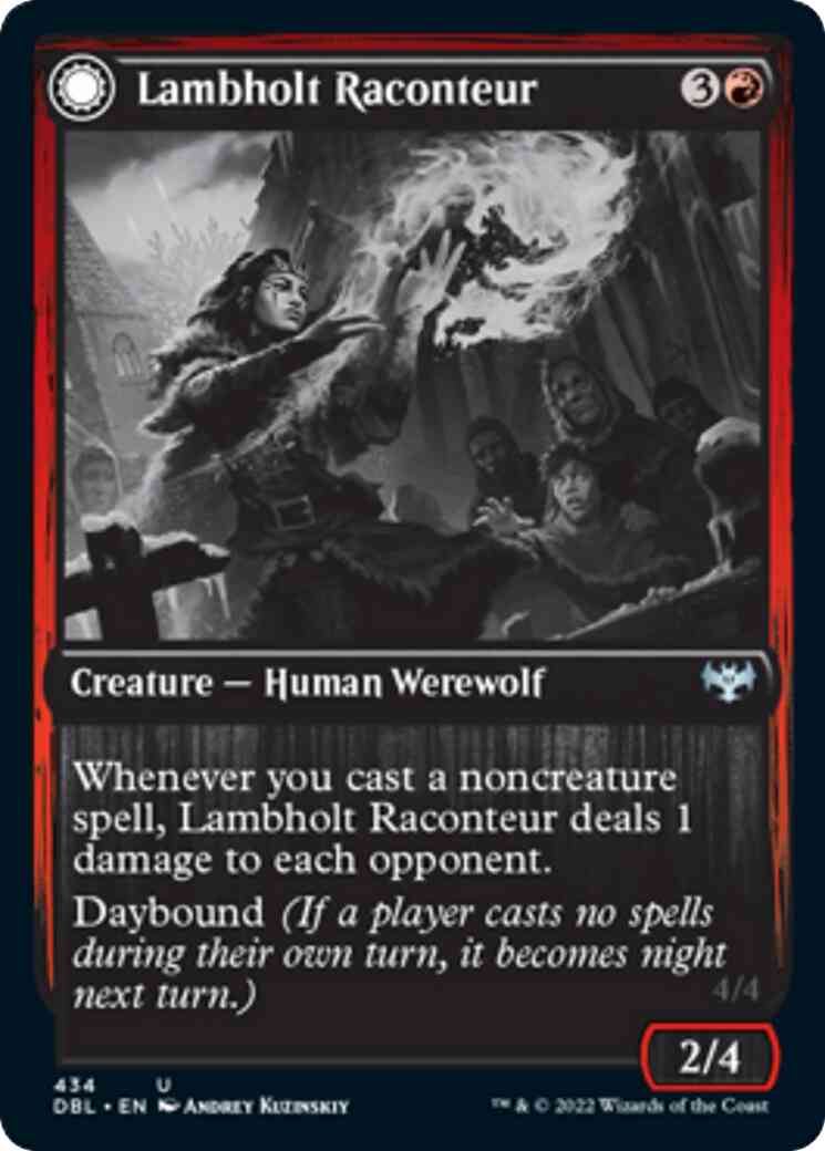 Lambholt Raconteur // Lambholt Ravager [434] [Innistrad: Double Feature] [Non-Foil]