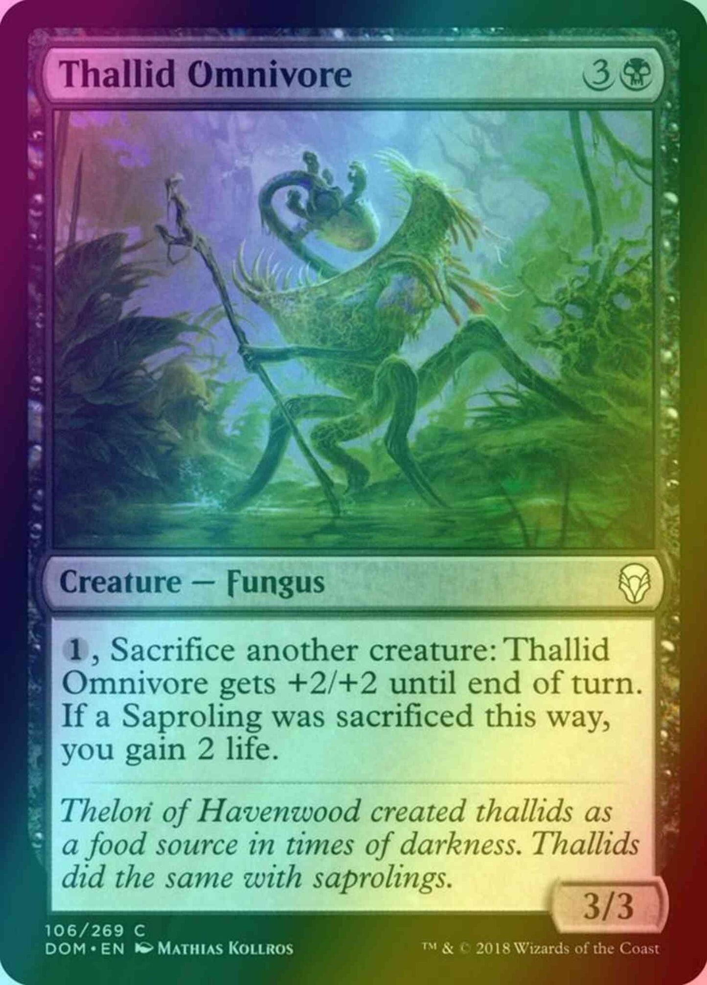 Thallid Omnivore [106] [Dominaria] [Foil]
