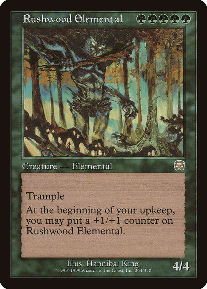 Rushwood Elemental [264] [Mercadian Masques] [Non-Foil]