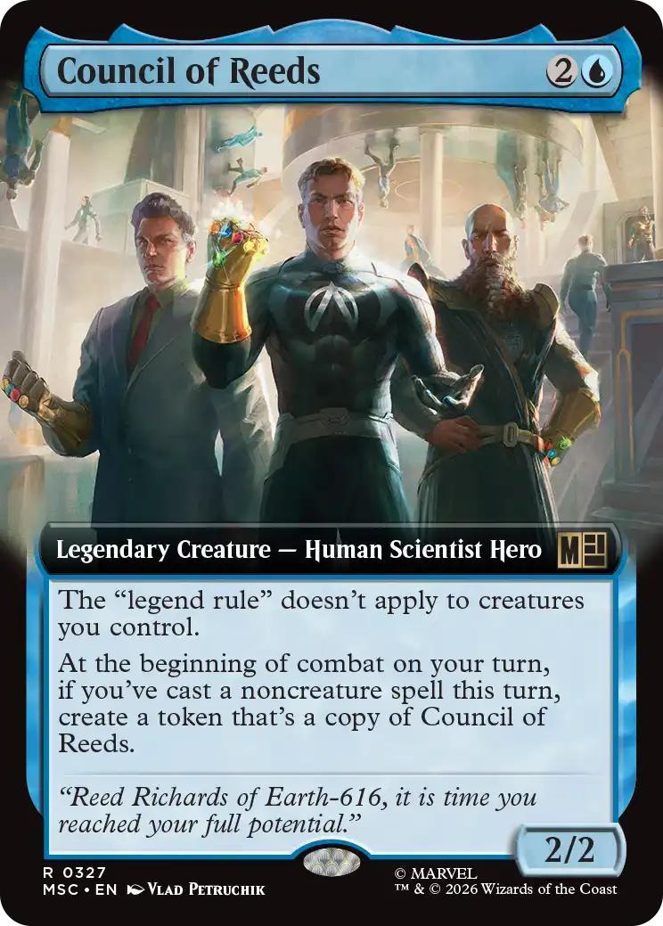 Council of Reeds [327] [Extended Art] [Marvel Super Heroes: Commander] [Non-Foil]