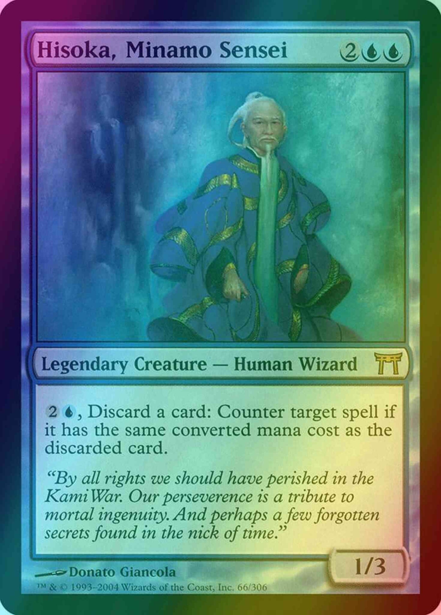 Hisoka, Minamo Sensei [66] [Champions of Kamigawa] [Foil]