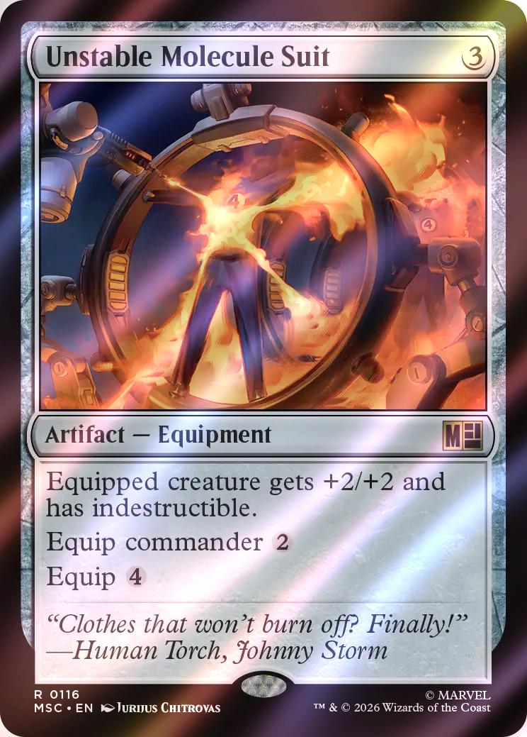 Unstable Molecule Suit [116] [Marvel Super Heroes: Commander] [Surge Foil]