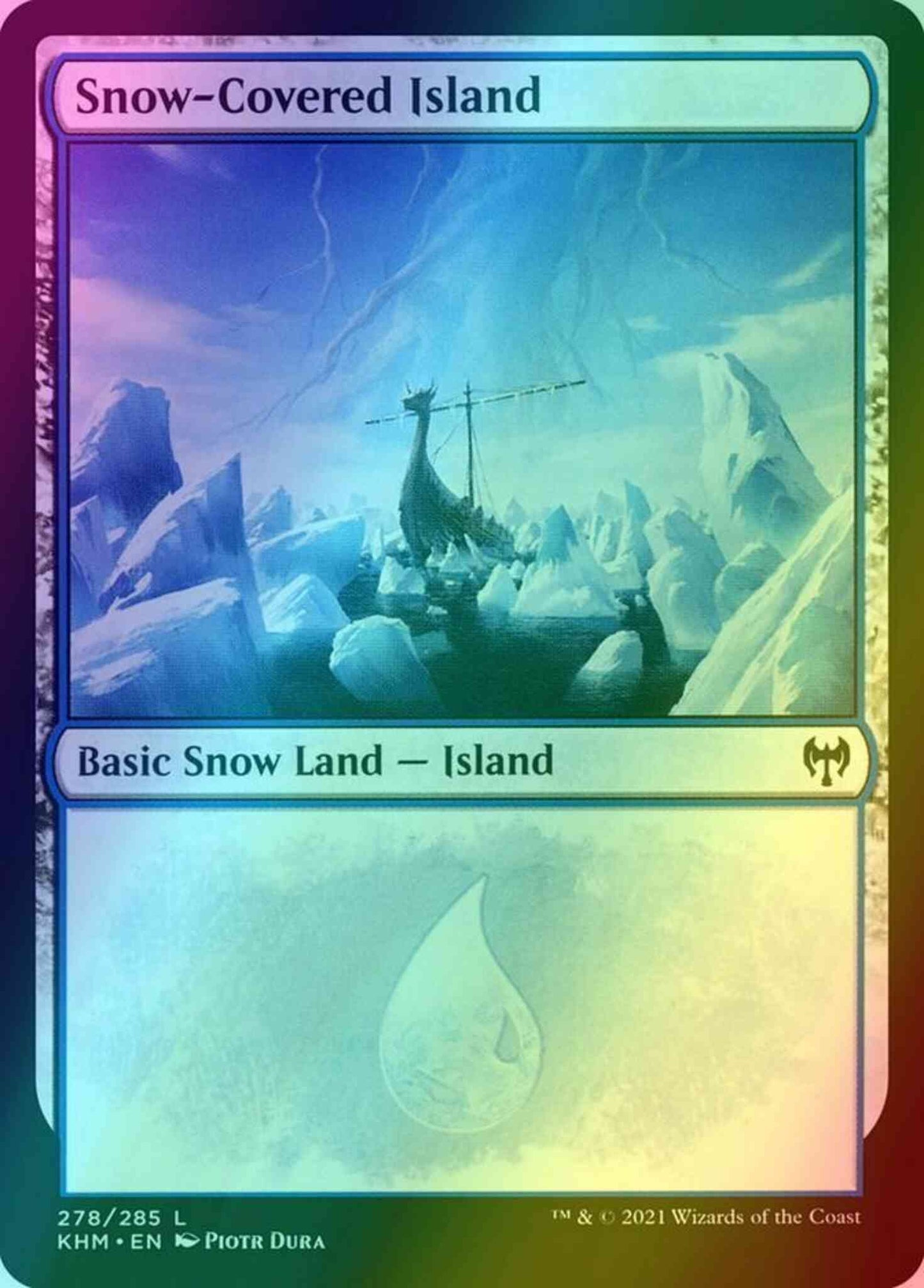 Snow-Covered Island [278] [Kaldheim] [Foil]