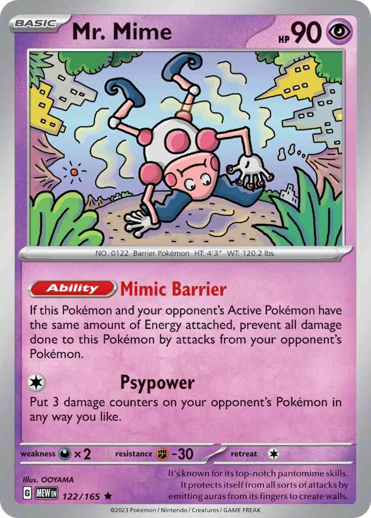 Mr. Mime - 122/165 - Rare [sv035-122] [Holo]