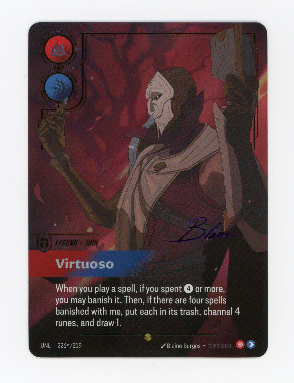 Virtuoso (Jhin) — Signature|Foil — ID 19245
