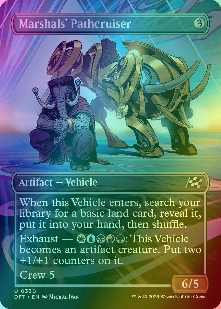 Marshals' Pathcruiser [330] [Borderless] [Revved Up] [Aetherdrift] [Foil]