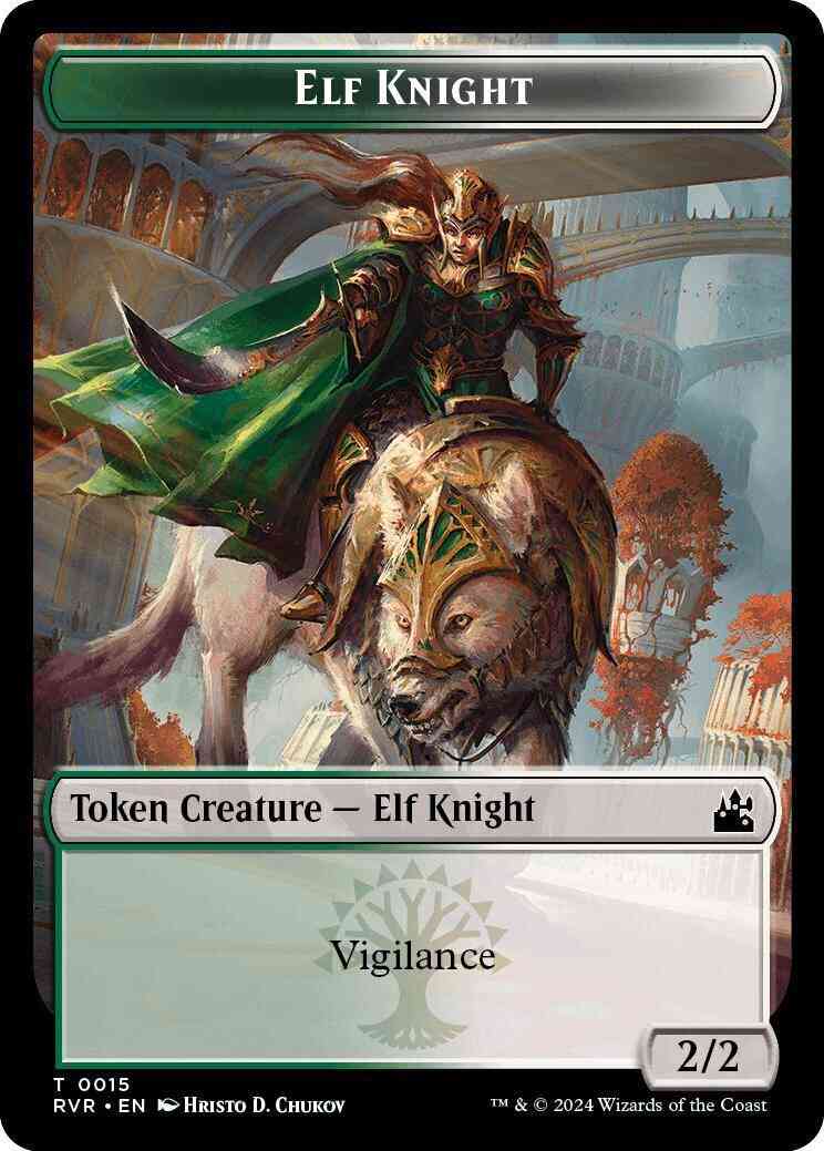 Elf Knight Token [15] [Ravnica Remastered: Tokens] [Non-Foil]