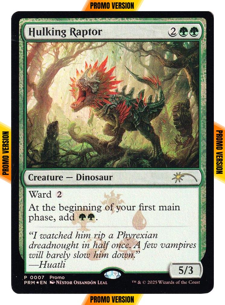 Hulking Raptor [2026-9] [PRM-0007] [Media and Collaboration Promos] [Foil]