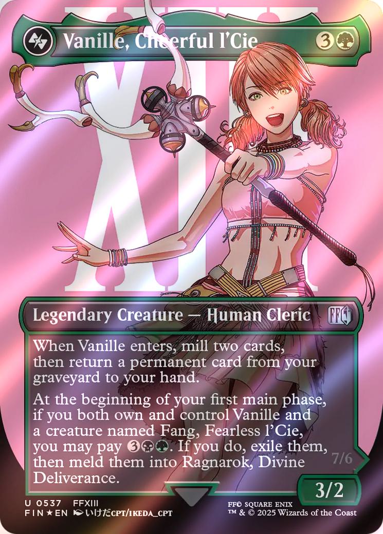 Vanille, Cheerful l'Cie // Ragnarok, Divine Deliverance [537] [Borderless] [Character] [FINAL FANTASY] [Surge Foil]