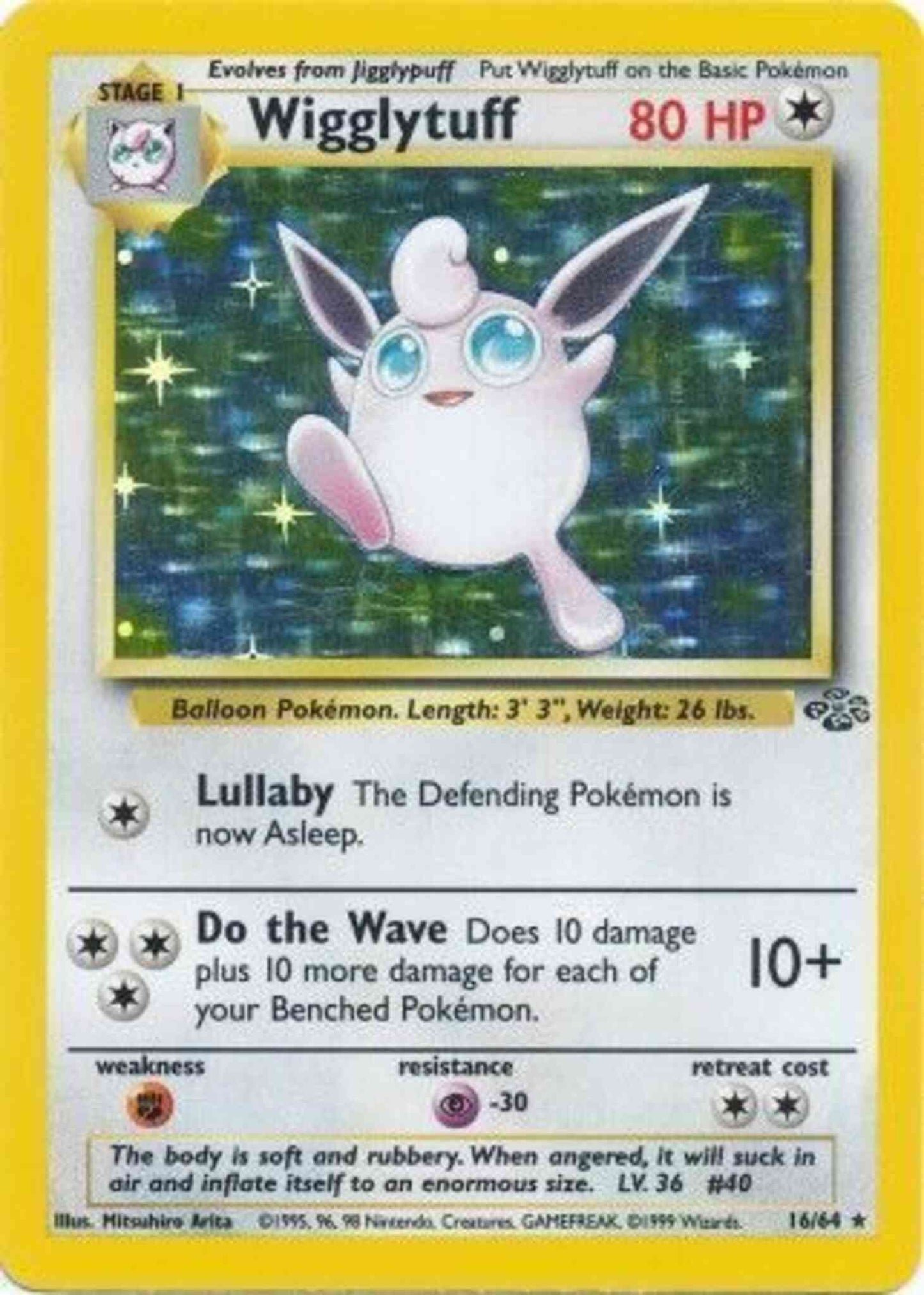 Wigglytuff - 16/64 - Rare - Unlimited [base2U-16] [Holo]