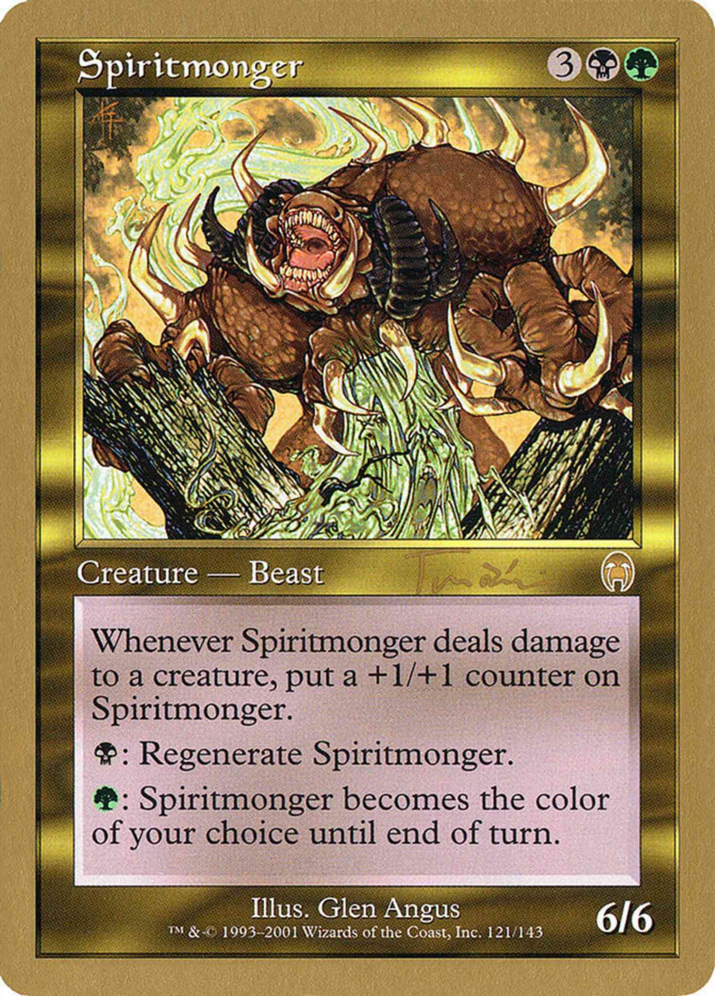 Spiritmonger [jt121] [World Championship Decks 2001] [Non-Foil]