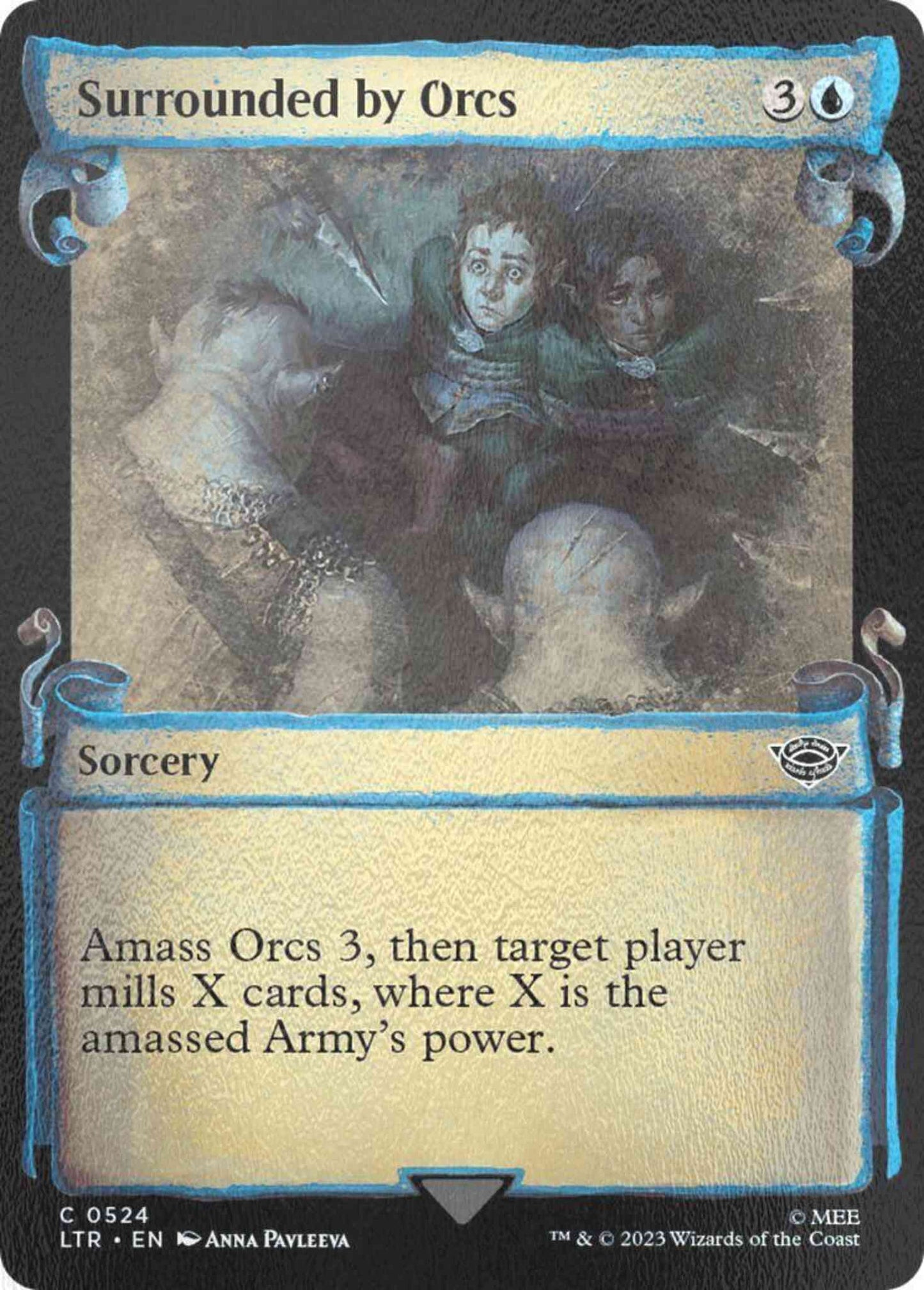 Surrounded by Orcs [524] [Scrolls Showcase] [The Lord of the Rings: Tales of Middle-earth] [Silver Foil]