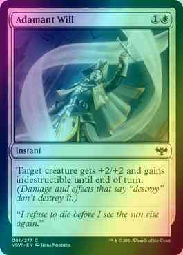 Adamant Will [1] [Innistrad: Crimson Vow] [Foil]