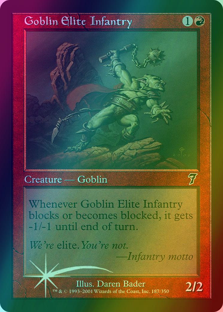 Goblin Elite Infantry [187x] [Seventh Edition] [Foil]