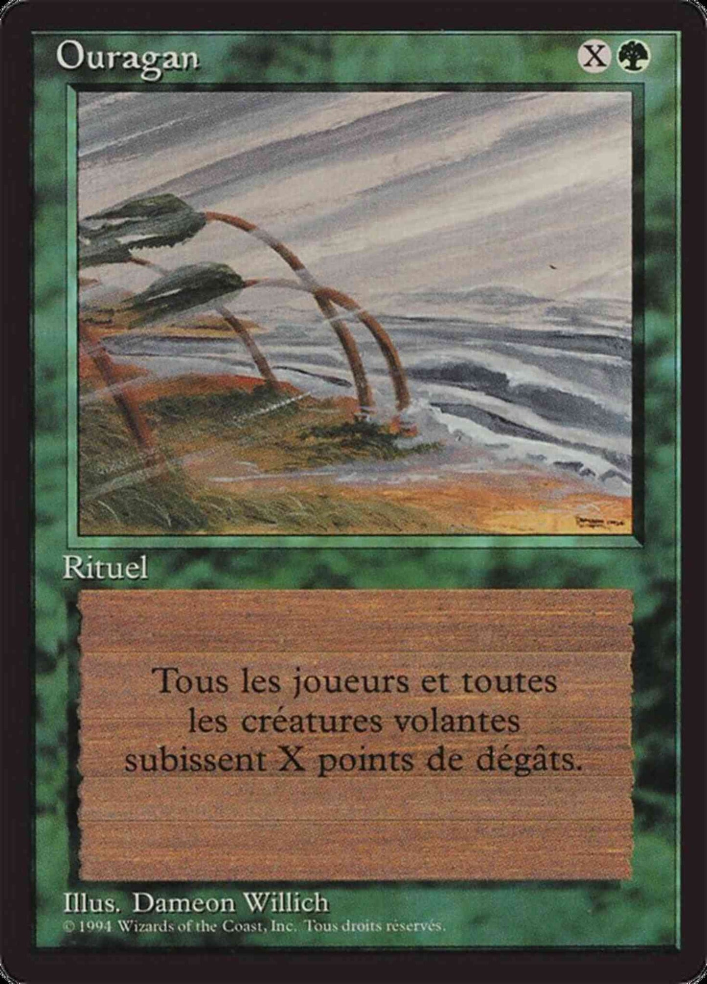 Hurricane - French [202] [Foreign Black Border: French] [Non-Foil]