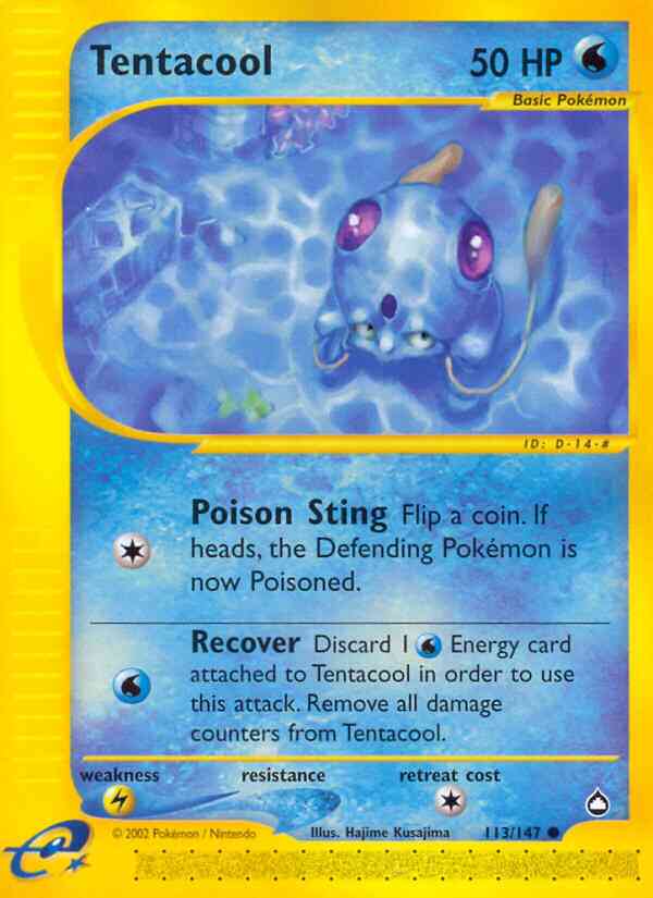 Tentacool - 113/147 - Common [ecard2-113] [Reverse Holo]