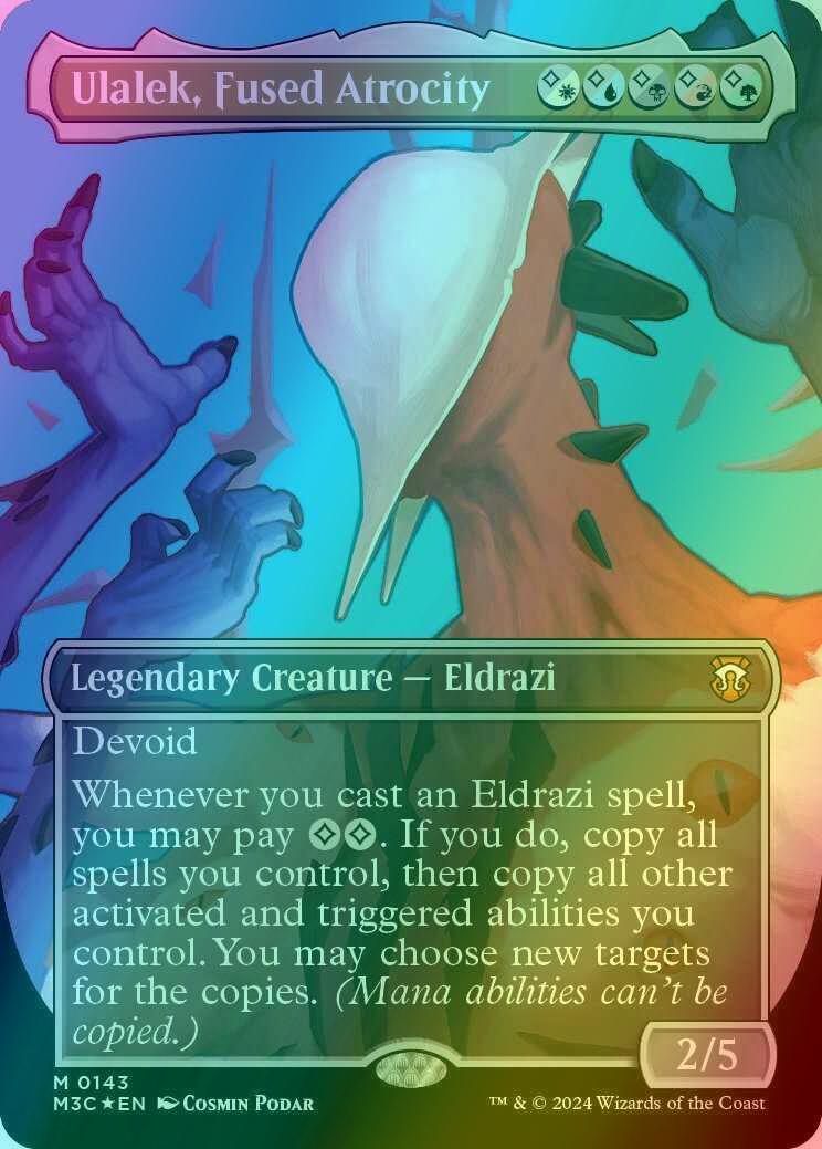 Ulalek, Fused Atrocity [143] [Borderless] [Modern Horizons 3: Commander] [Ripple Foil]