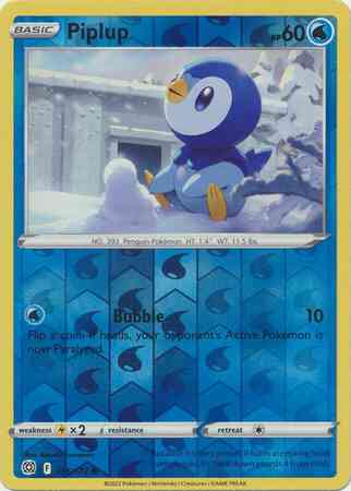 Piplup - 035/172 - Common [swsh9-035] [Reverse Holo]