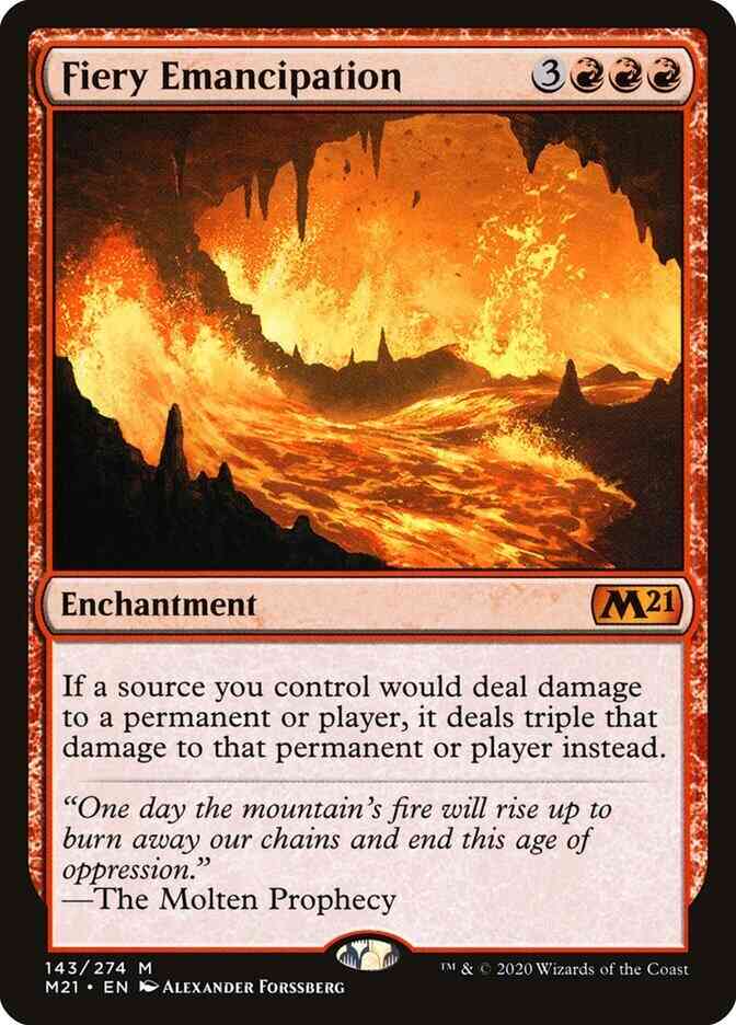 Fiery Emancipation [143] [Core Set 2021] [Non-Foil]