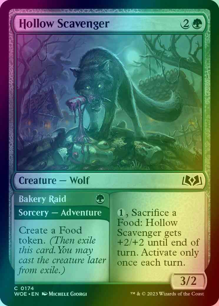 Hollow Scavenger // Bakery Raid [174] [Wilds of Eldraine] [Foil]