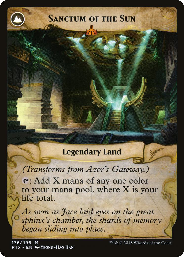 Azor's Gateway // Sanctum of the Sun [RIX-176] [The List] [Non-Foil]