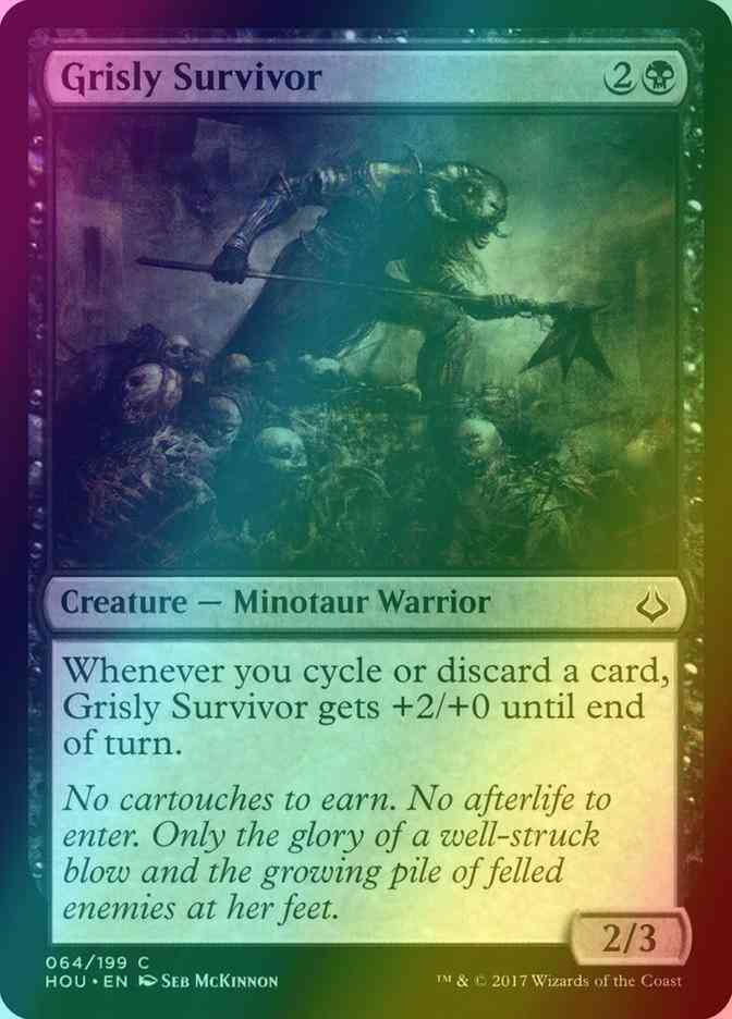 Grisly Survivor [64] [Hour of Devastation] [Foil]