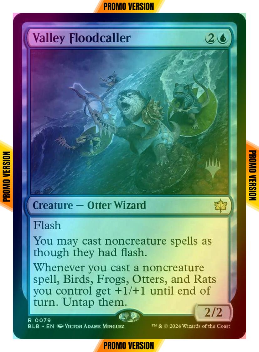 Valley Floodcaller [79p] [Promo Pack] [Bloomburrow: Promos] [Foil]