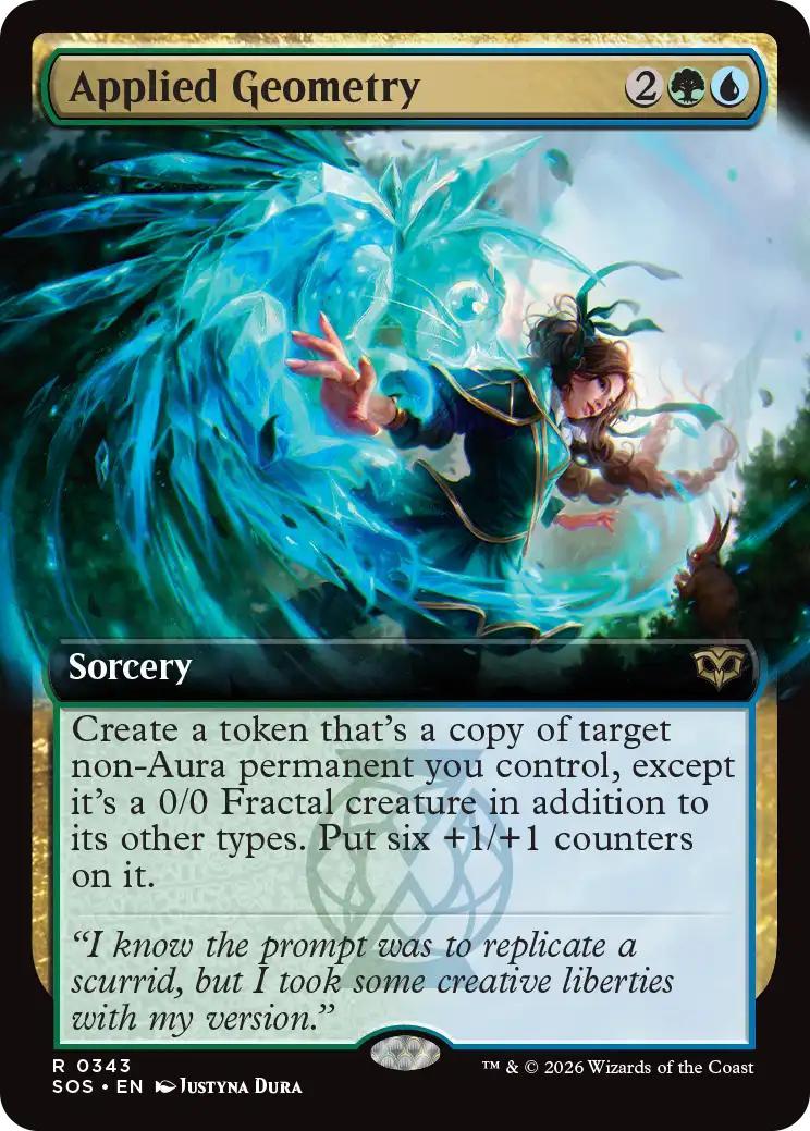 Applied Geometry [343] [Extended Art] [Secrets of Strixhaven] [Non-Foil]