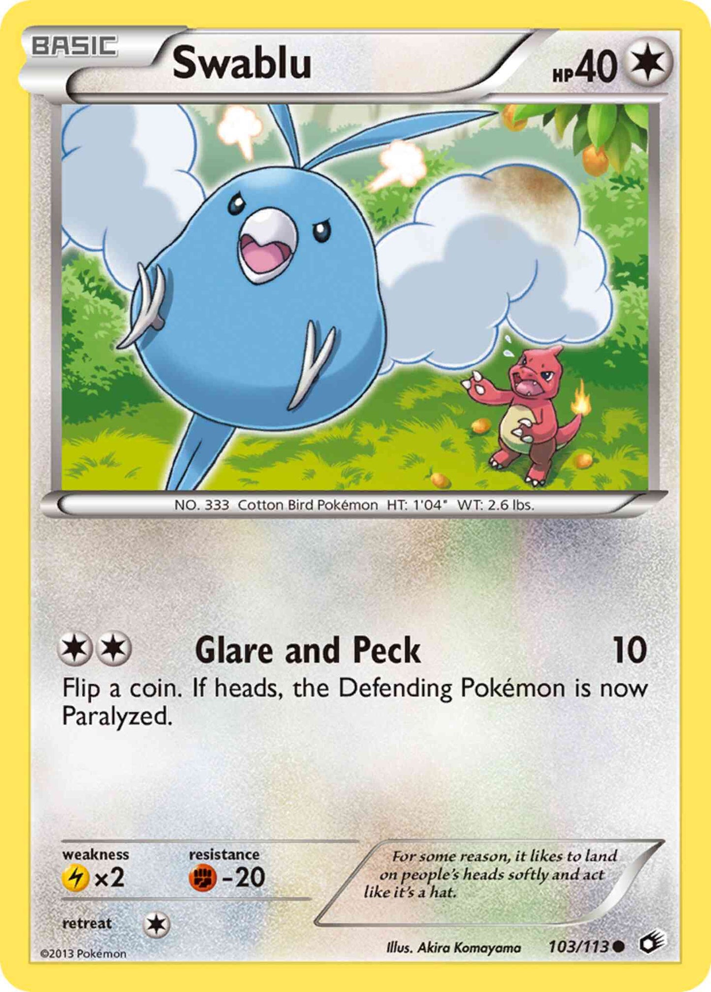 Swablu - 103/113 - Common [bw11-103] [Non-Holo]